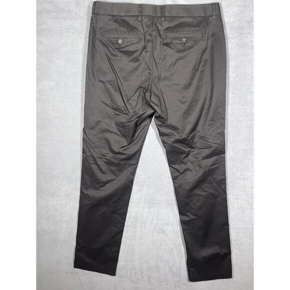 Bonobos Tuesday Chino Pants Men's 34/34 Black Slash Pockets Mid-Rise Classic - Picture 2 of 8
